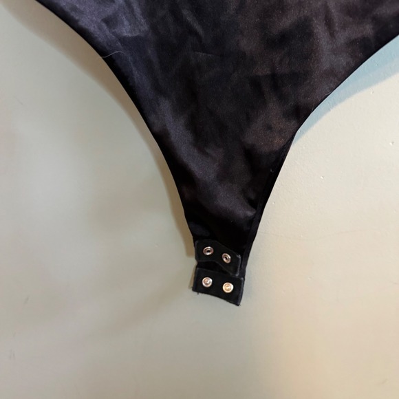 Blue Blush Women Romantic Sexy Lingerie Lace Trim Sleepwear Bodysuit Black Small - Picture 4 of 6